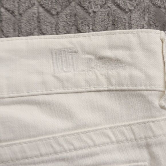 Kut From The Kloth‎ Capri Jeans Shorts Womens 6 White Mid-Rise Denim Stretch - Picture 12 of 13